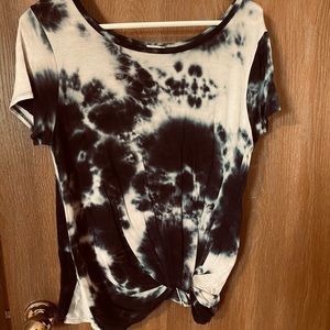 Tye-Dye Knot Front Top